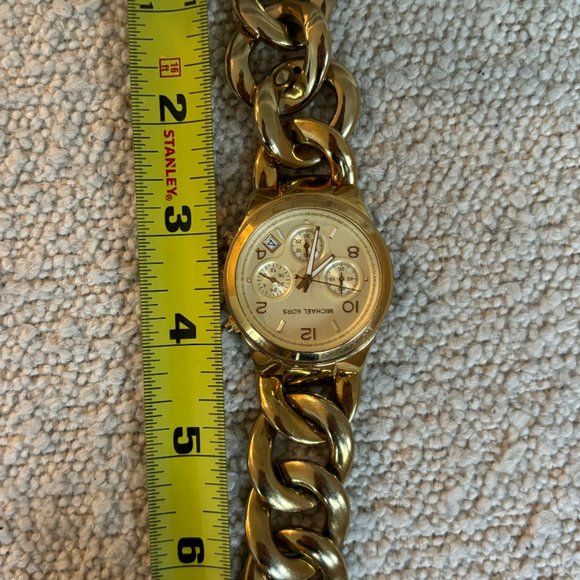 Michael Kors Gold Chain Watch (6 inches) - Picture 4 of 4